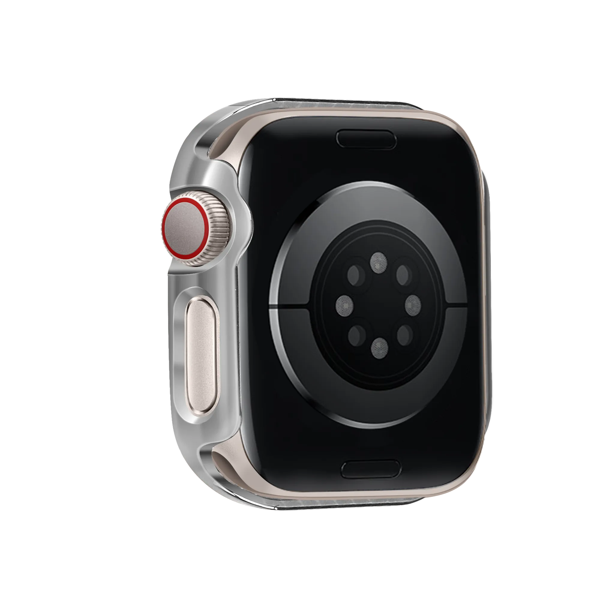 Bandz Coque diamant avec verre Apple Watch 10/11 - 42mm (argenté)