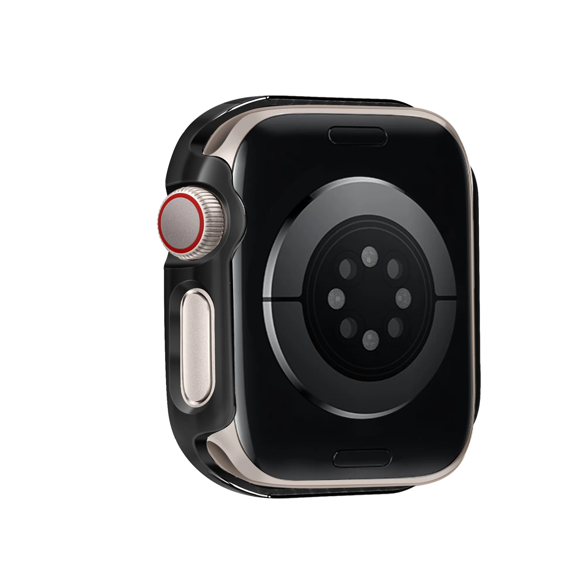 Bandz Coque diamant avec verre Apple Watch 10/11 - 42mm (noir)