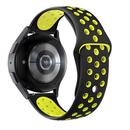 Bandz Amazfit Balance 2 Sport Strap 'Deluxe' (Black/Yellow)