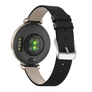 Bracelet montre cuir 14mm - universal (noir)