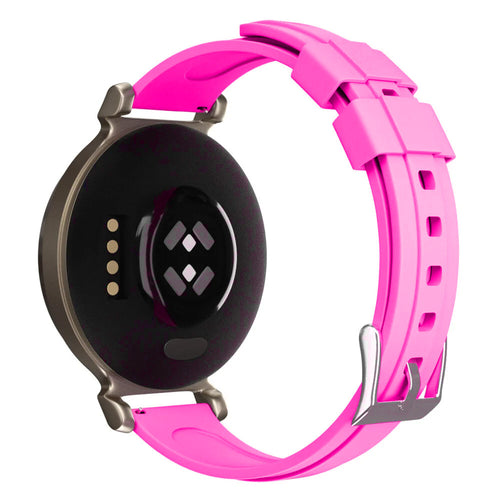 Silicone Strap, on a watch, 3/4 rear view
