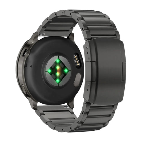 Bandz Bracelet titane Garmin Vivoactive 4s (noir)