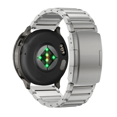 Bandz Garmin Venu 4 - 41mm Titanium Link Strap (Silver)