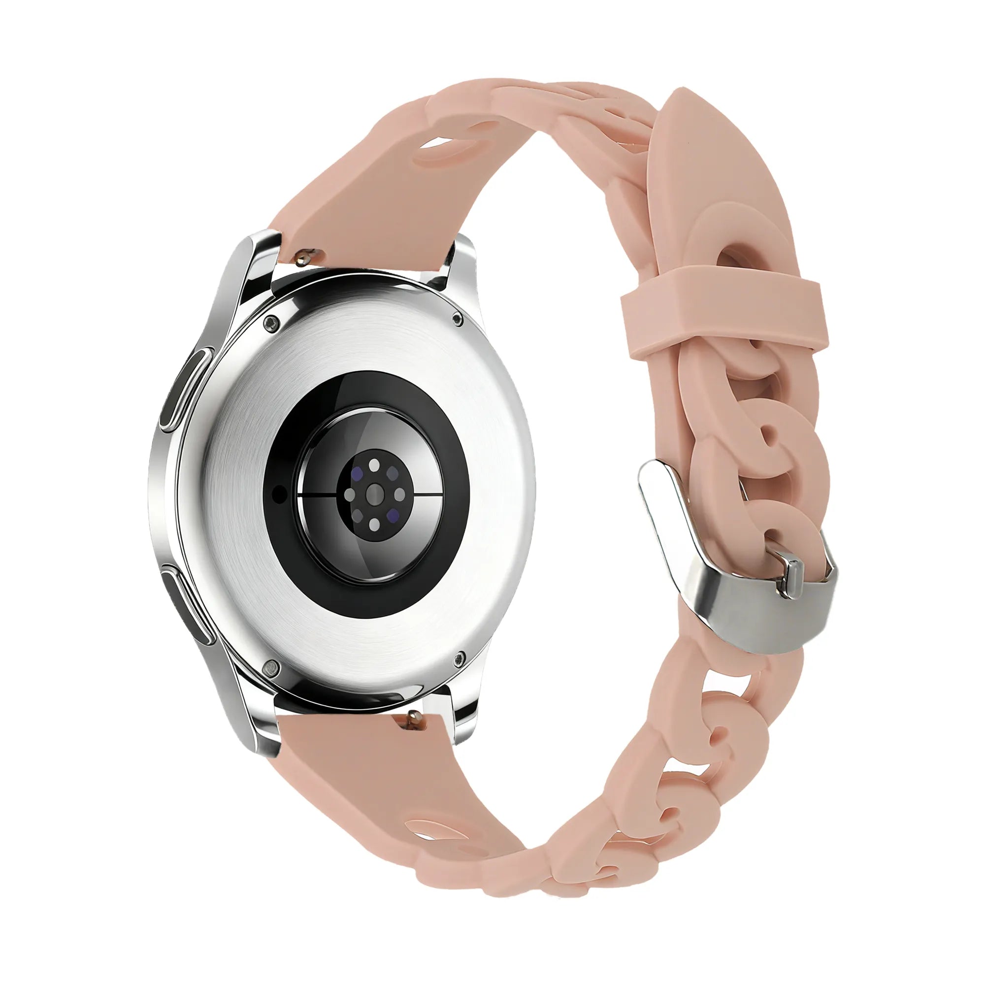 Bandz Huawei Watch GT 3 Pro 43mm Silicone Strap 'Chains' (Pink)
