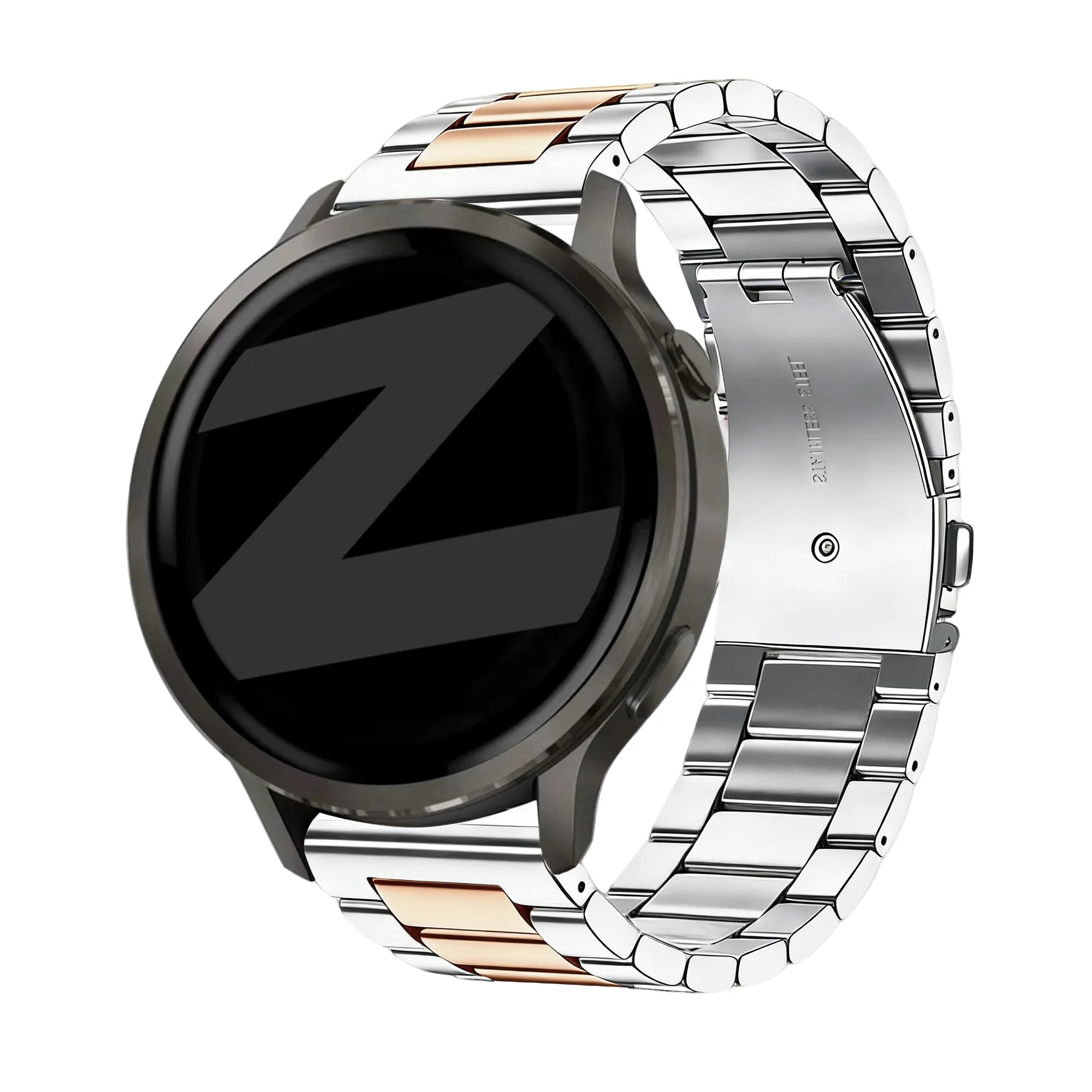 Bandz Bracelet acier 'Classic' Garmin Forerunner 265s (argent/or rose)