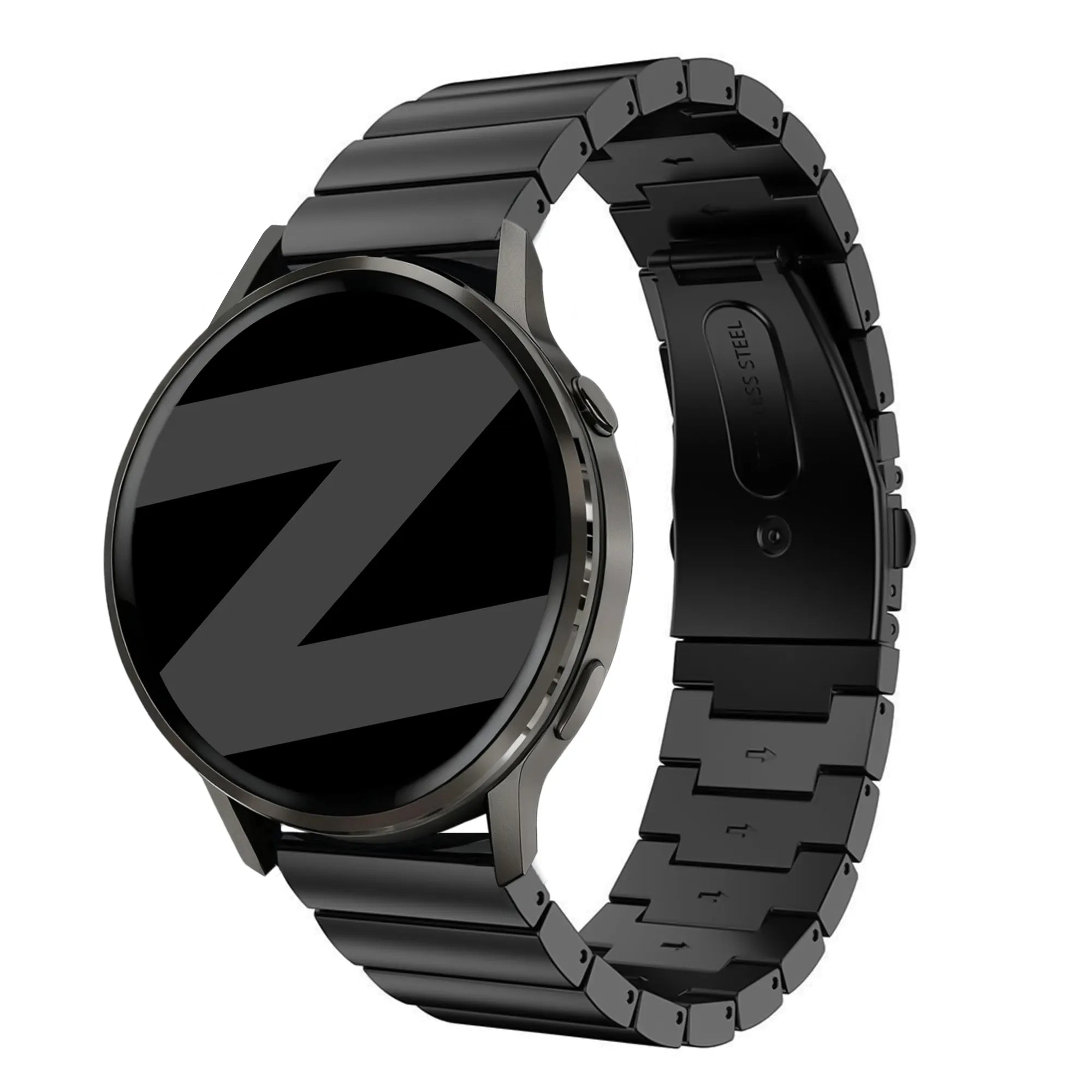Bandz Bracelet acier 'One Bead' Garmin Venu 2 (noir)