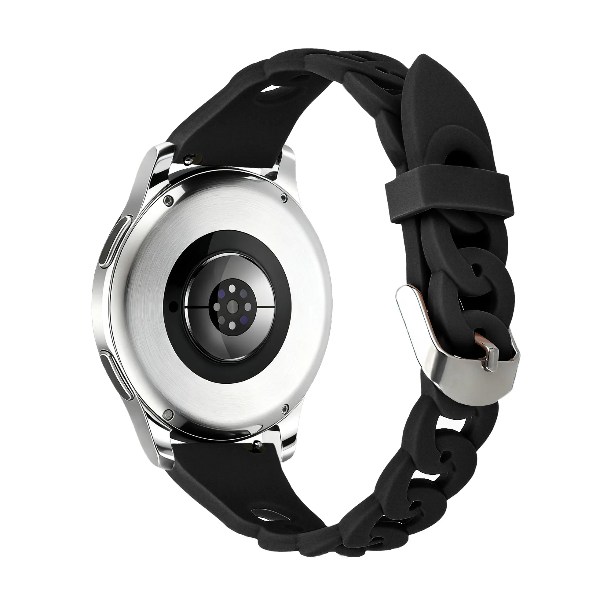 Bandz Huawei Watch GT 3 Pro 43mm Silicone Strap 'Chains' (Black)