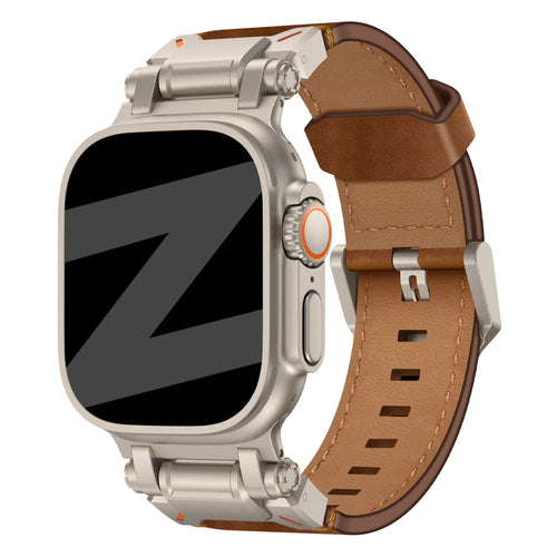 Bandz Bracelet cuir 'Explorer' Apple Watch (marron)