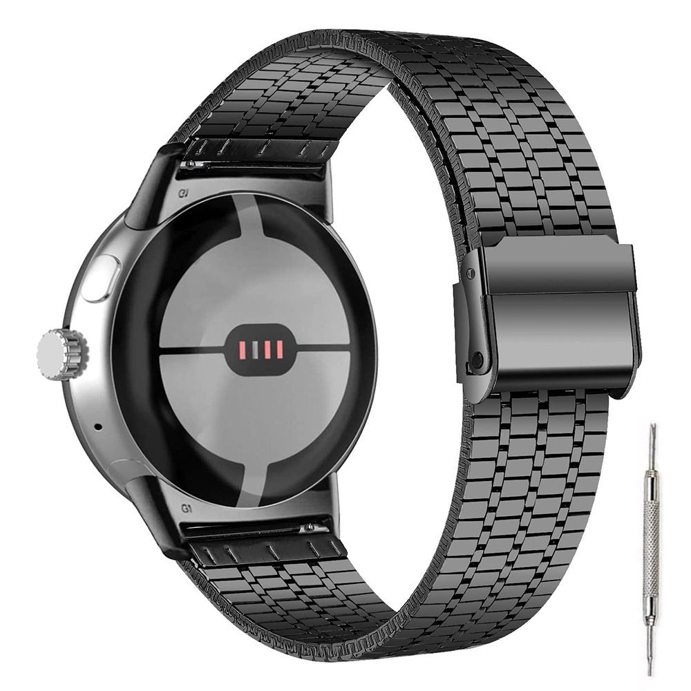 Bracelet acier fine Google Pixel Watch 4 - 41mm (noir)