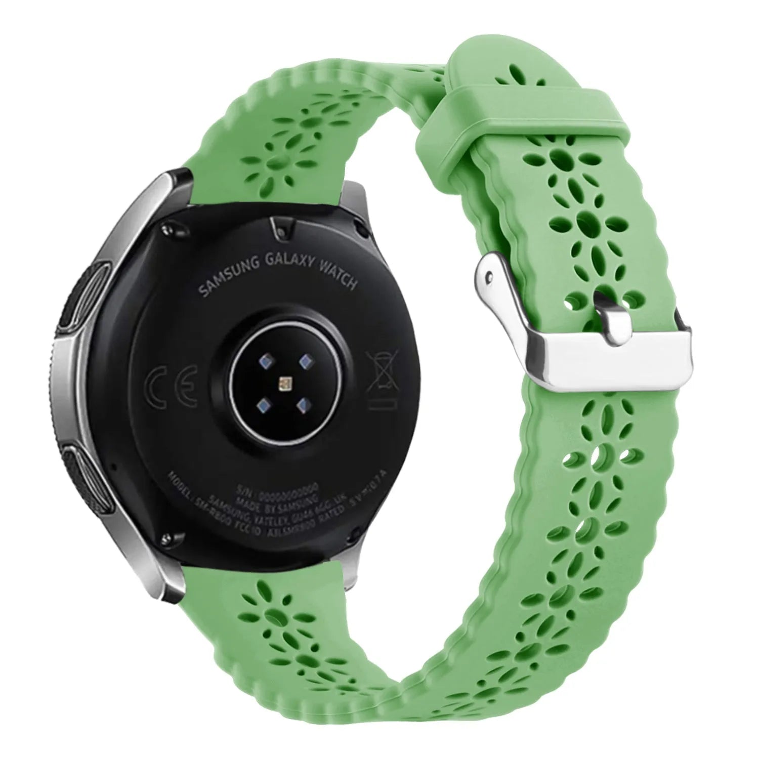 Coros Apex 42mm Patterned Silicone Strap (Green)