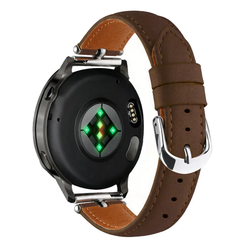 Bandz Bracelet cuir 'Bullet' Amazfit Cheetah 2 Pro (marron)