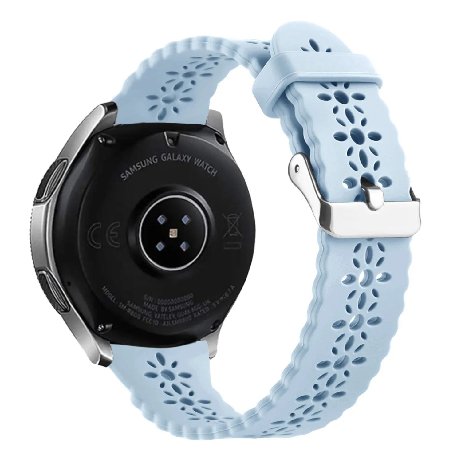 Bracelet de silicone avec relief Amazfit Bip U (Pro) (brouillard bleu)