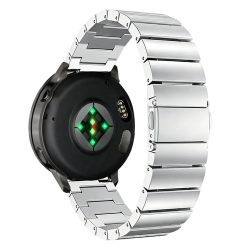 Bandz Bracelet acier 'One Bead' Garmin Vivomove Style (argent)