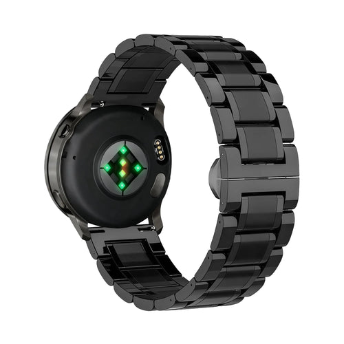 Bandz Bracelet acier 'Deluxe' Garmin Vivoactive 5 (noir)