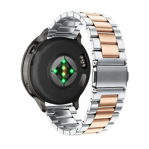 Bandz Bracelet acier 'Classic' Garmin Vivomove 3 (argent/or rose)