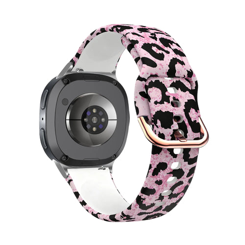 Bracelet léopard rose Samsung Galaxy Watch 8 - 44mm
