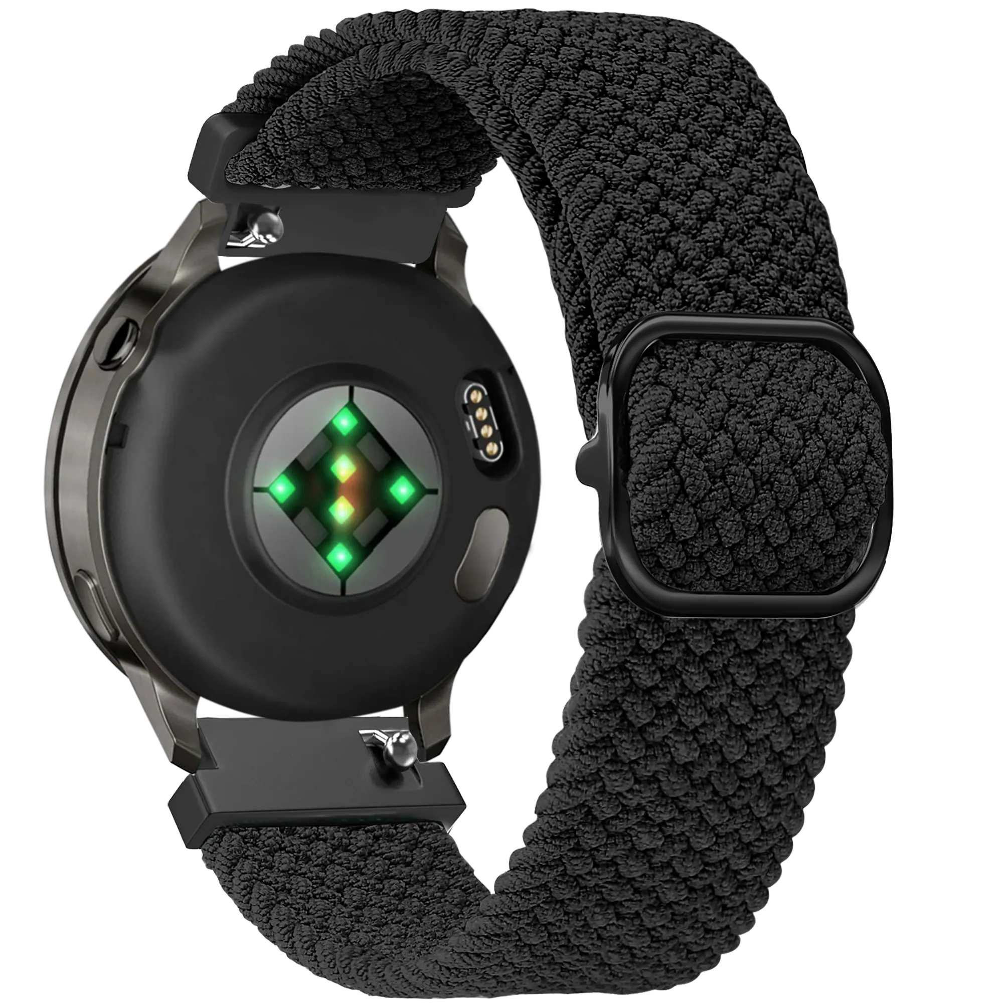 Bandz Bracelet tressé réglable Garmin Forerunner 265s (noir)