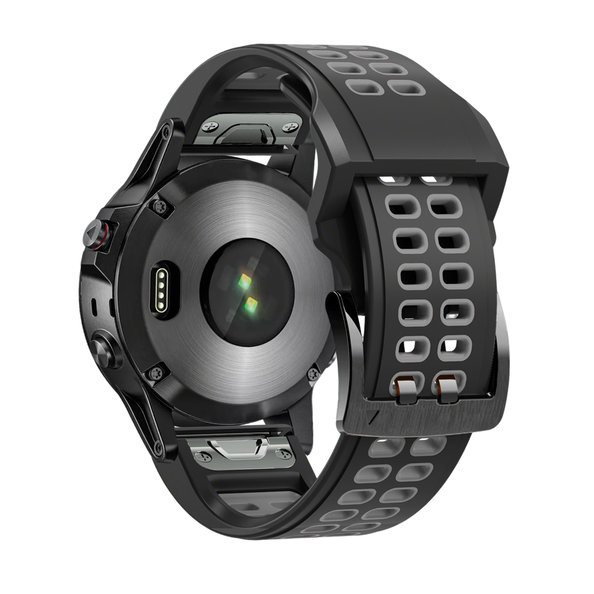 Bandz Garmin Fenix 5 / 6 Buckled Sport Strap (Black/Grey)