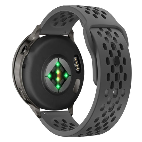 Bandz Bracelet silicone 'Air' Garmin Venu 2 (gris foncé)
