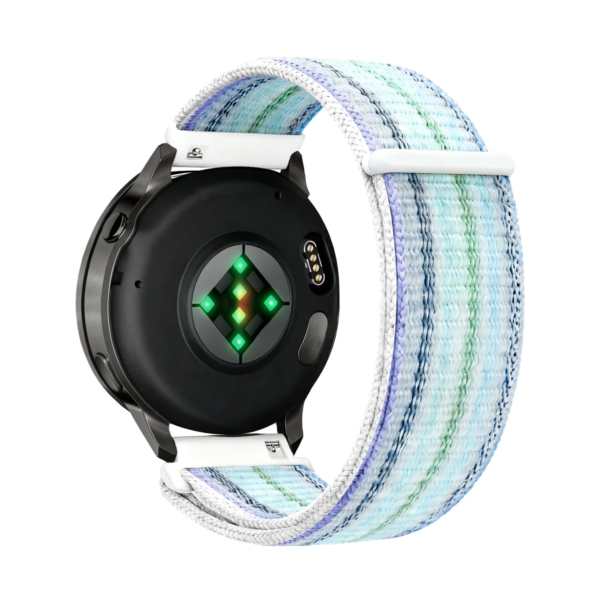 Bandz Bracelet nylon Loop Garmin Forerunner 265s (bleu à rayures)