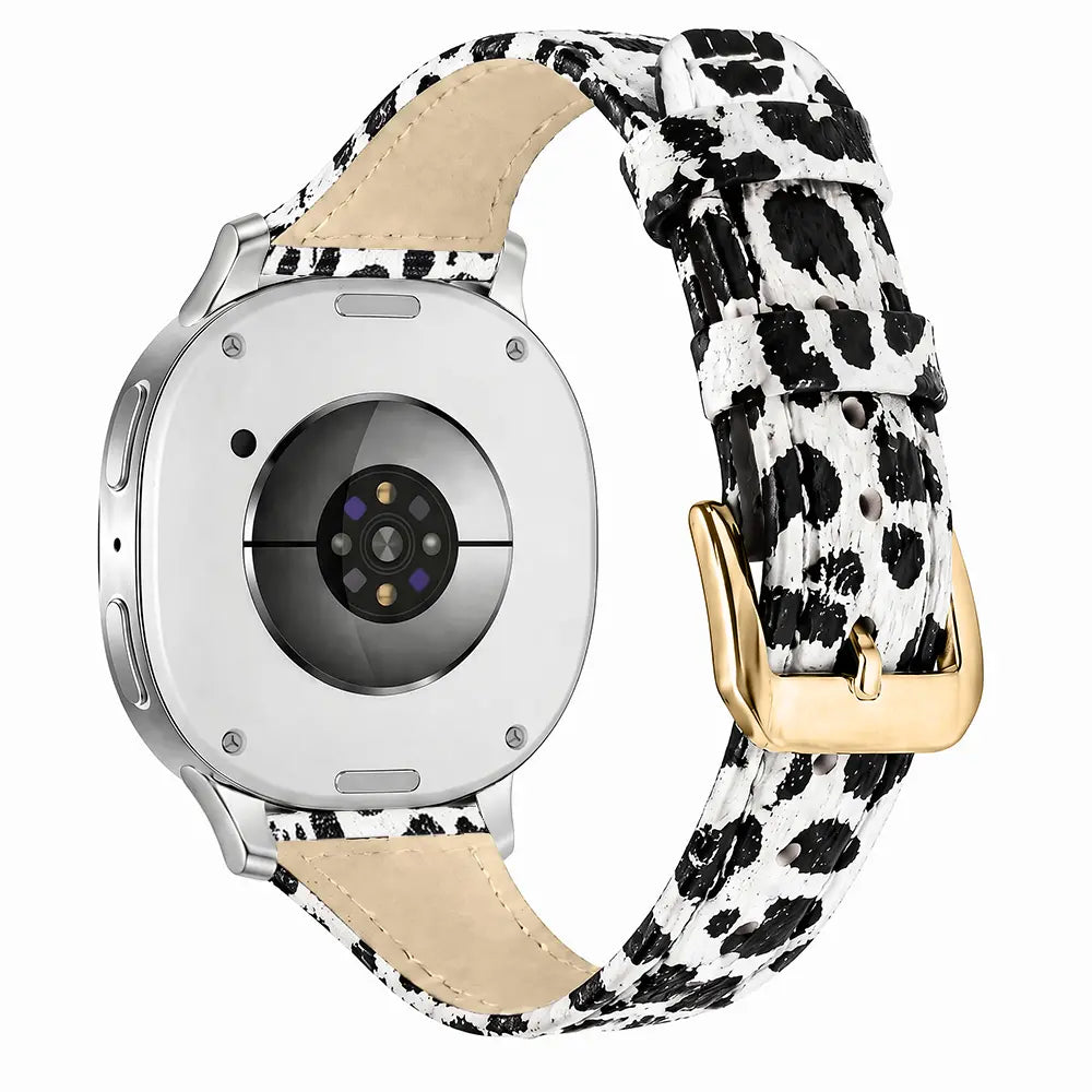 Bracelet cuir Samsung Galaxy Watch 9 - 44mm (léopard)