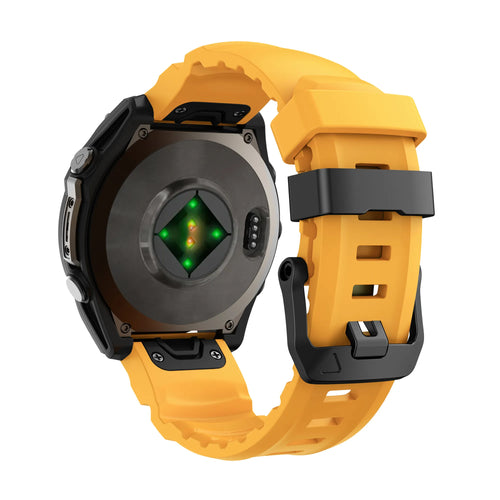 Garmin Quatix 3 / 6x / 7x Solar Trail Silicone Strap (Light Orange)