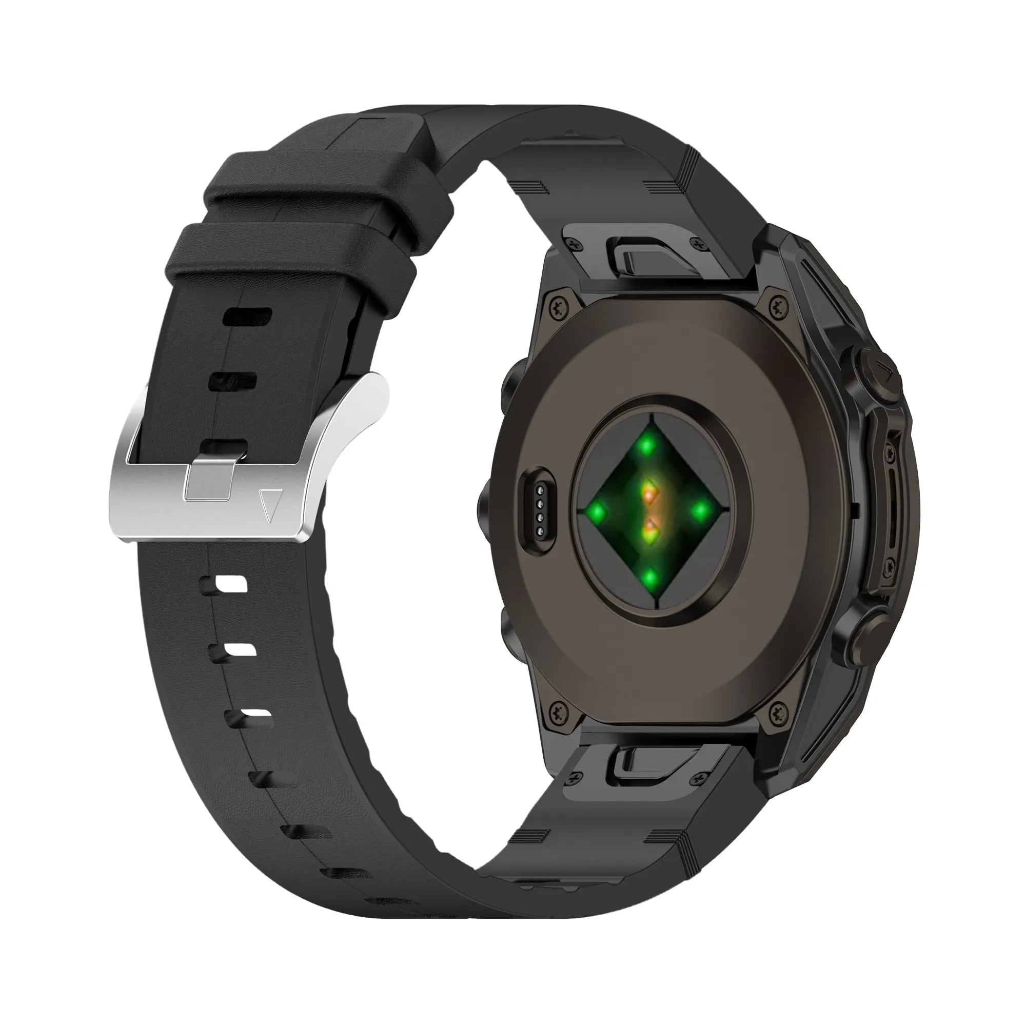 Bracelet cuir hybride Garmin Approach S70 - 47mm (noir)