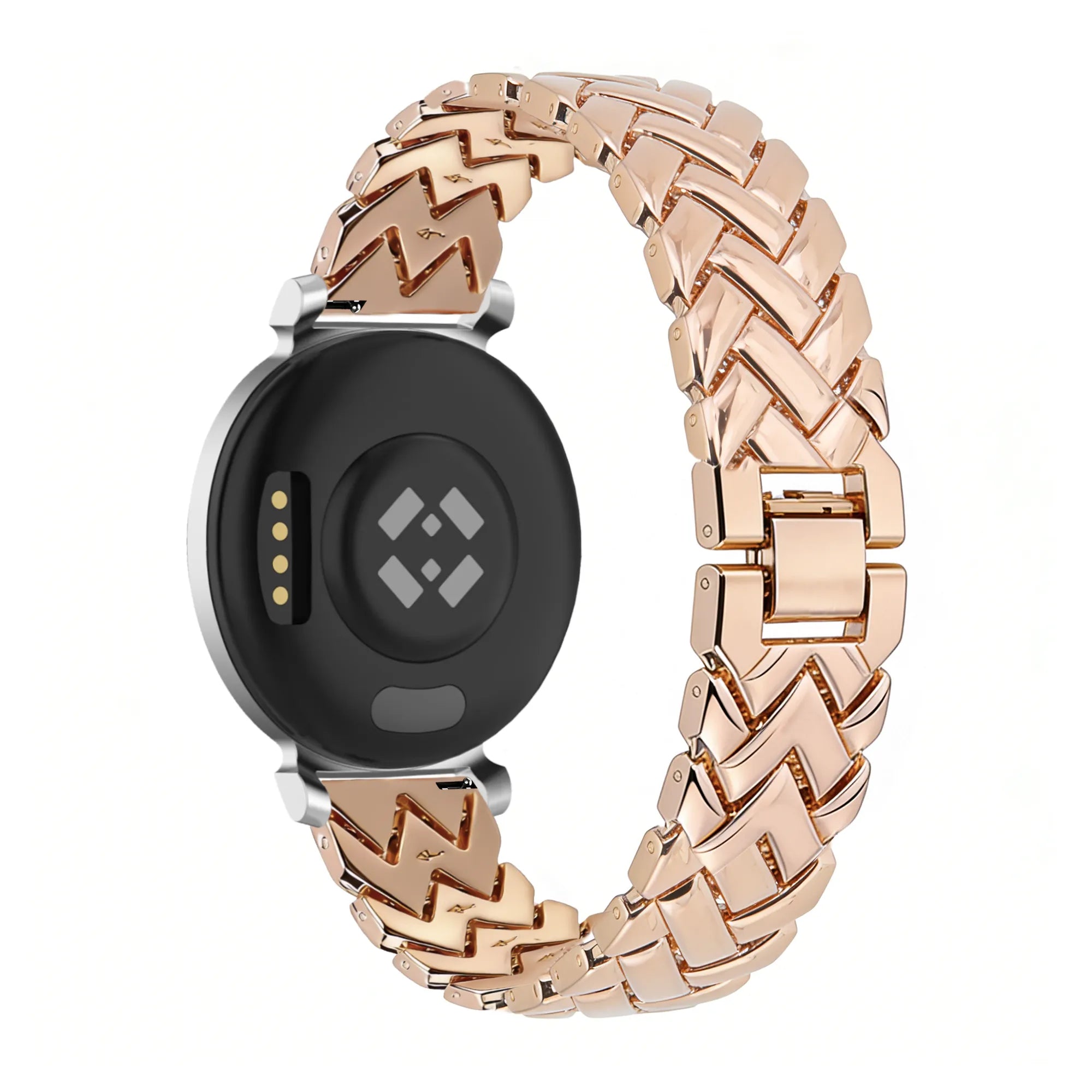 Bandz Bracelet metal 'V-Type' Pebble Round 2 - 14mm (or rose)