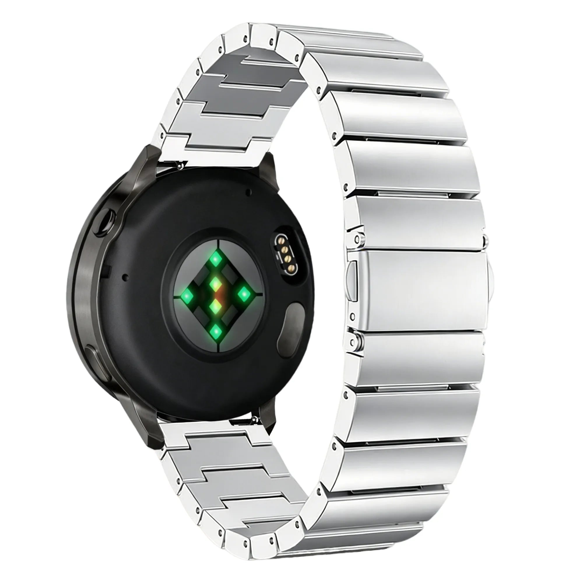 Bandz Bracelet acier 'One Bead' Garmin Forerunner 255 (argent)