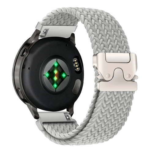 Bandz Bracelet tressé 'Parachute' Garmin Venu 3 (gris clair)