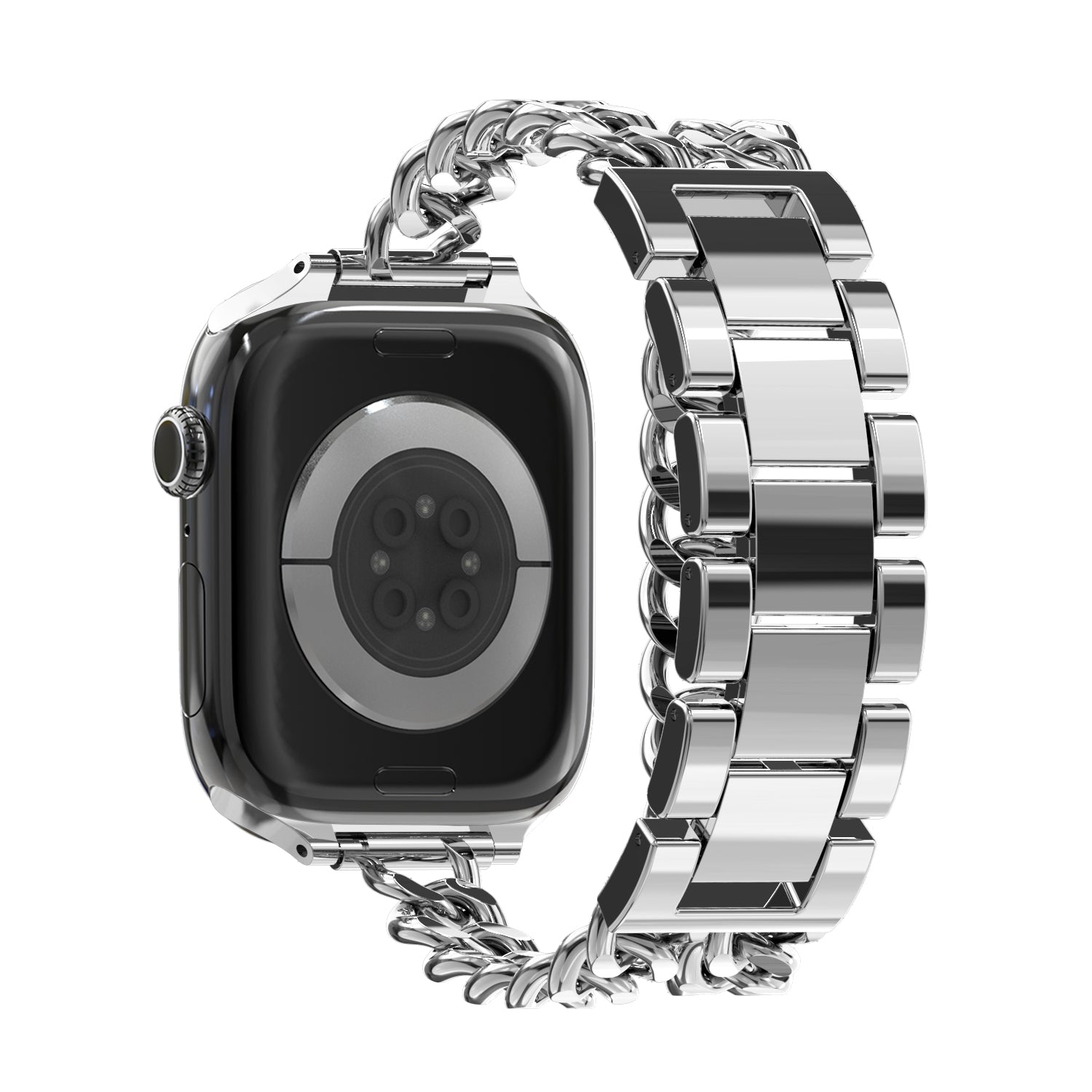 Bandz Bracelet acier 'Double Tour' Apple Watch (argent)
