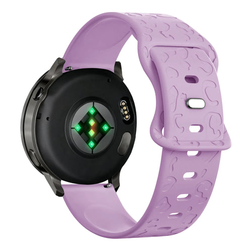 Bandz Garmin Approach S44 Silicone Strap 'Leopard' (Light Purple)