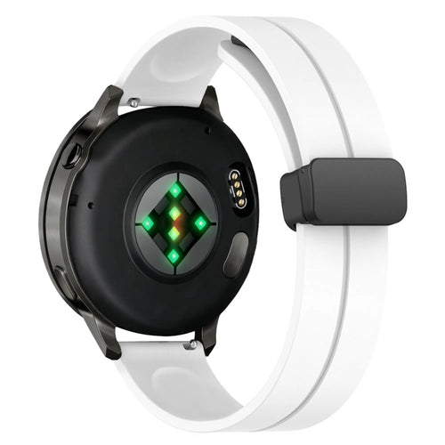 Bandz Bracelet silicone avec boucle en D Garmin Approach S40 (blanc)