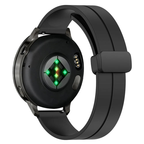 Bandz Garmin Vivoactive 5 Silicone Strap with D-Buckle (Black)