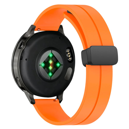 Bandz Bracelet silicone avec boucle en D Garmin Forerunner 570 - 47mm (orange)