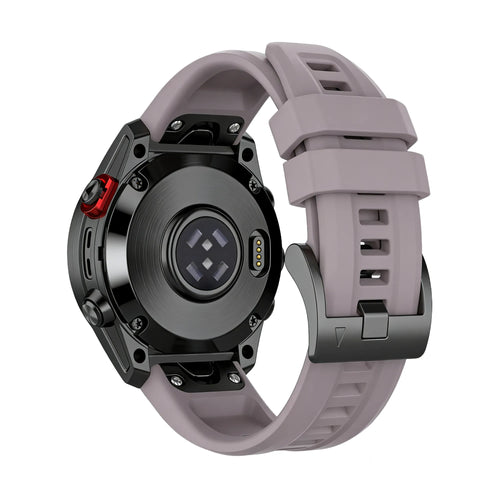 Bandz Garmin Instinct E - 45mm Silicone Strap 'Classic' (Lavender Grey)