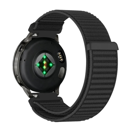 Bandz Bracelet nylon ondulé Garmin Forerunner 570 - 47mm (noir)