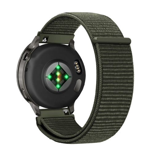 Bandz Garmin Venu 2s Nylon Loop Strap (Dark Green)