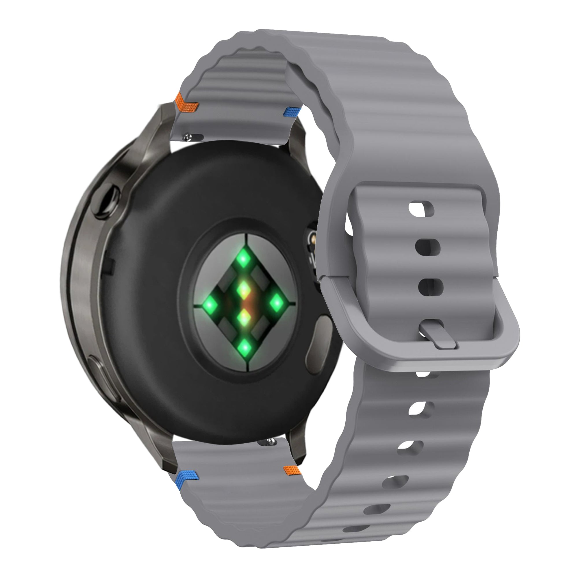 Bandz Garmin Forerunner 255 Silicone Strap 'Wave' (Dark Grey)