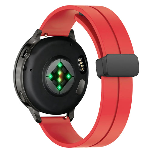 Bandz Bracelet silicone avec boucle en D Garmin Venu SQ (rouge)