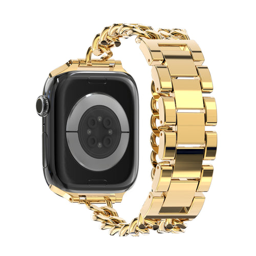 Bandz Bracelet acier 'Double Tour' Apple Watch (or)