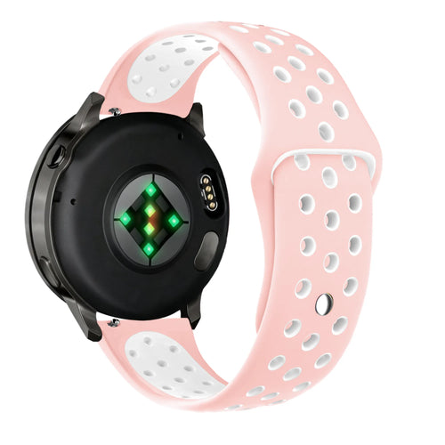 Bandz Bracelet sport 'Deluxe' Garmin Forerunner 645 (rose/blanc)