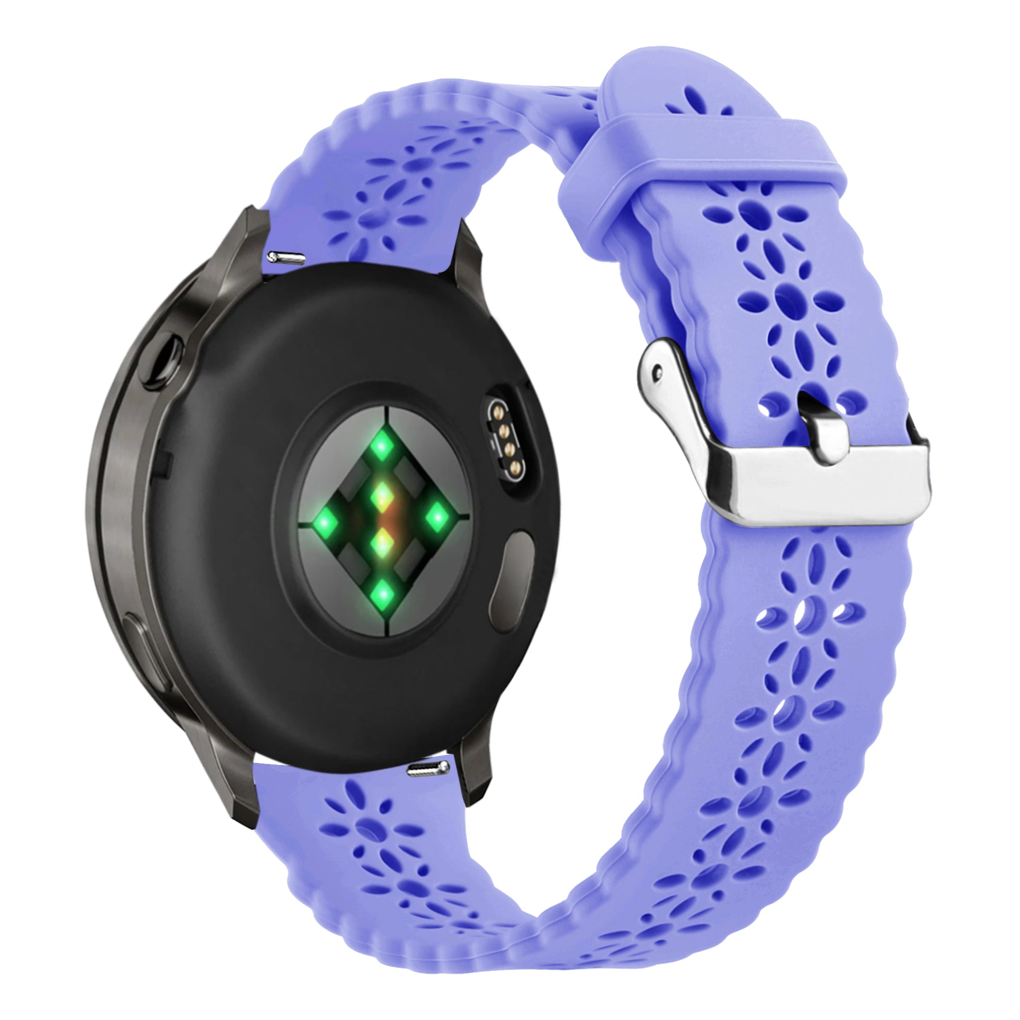 Bandz Garmin Venu 2 Plus Silicone Strap 'Lace' (Light Purple)
