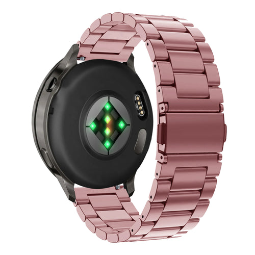 Bandz Garmin Vivoactive 4s Steel Strap 'Classic' (Pink)