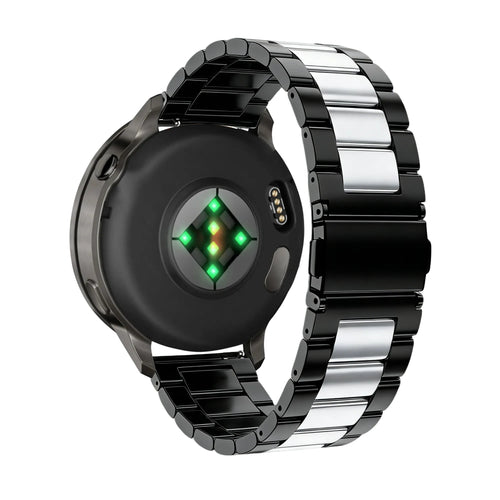 Bandz Bracelet acier 'Classic' Garmin Vivomove Sport (noir/argent)