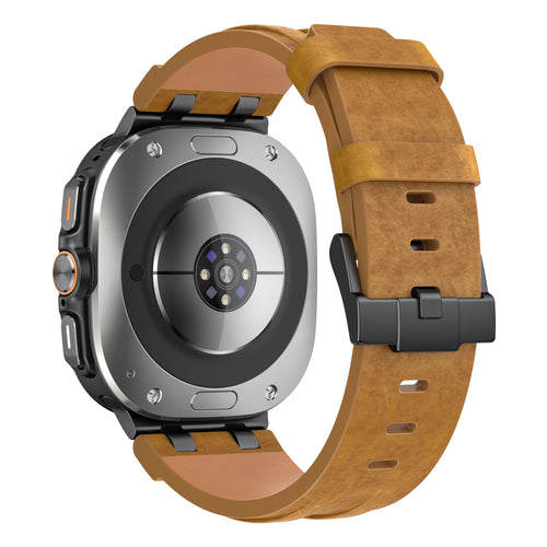 Samsung Galaxy Watch Ultra 2 Solid Leather Strap (Brown)
