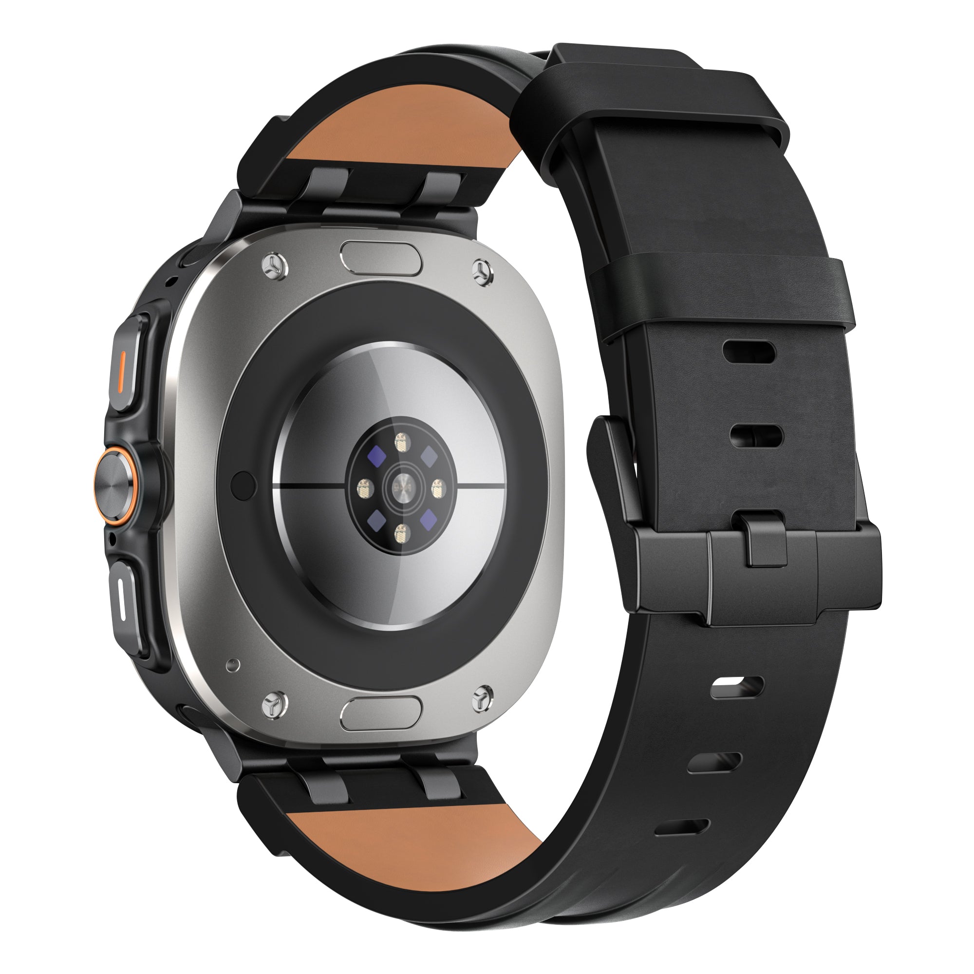 Bracelet cuir solide Samsung Galaxy Watch Ultra 2 (noir)