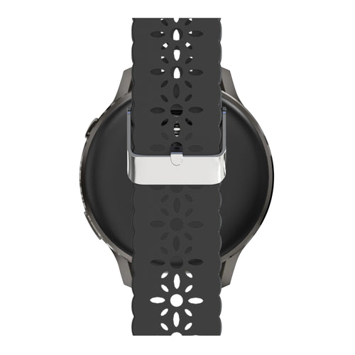 Bandz Garmin Vivomove 3 Silicone Strap 'Lace' (Black)