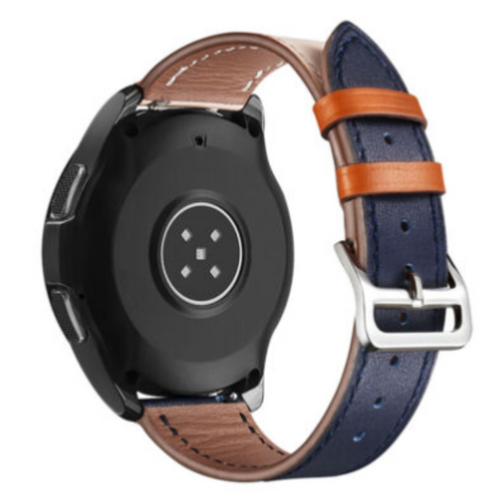 Leather Strap 'Duo', on a watch, 3/4 rear view