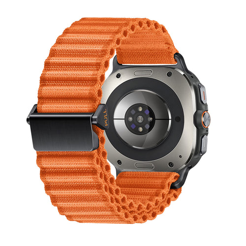 Samsung Galaxy Watch Ultra 2 Outdoor Nylon Strap (Orange)